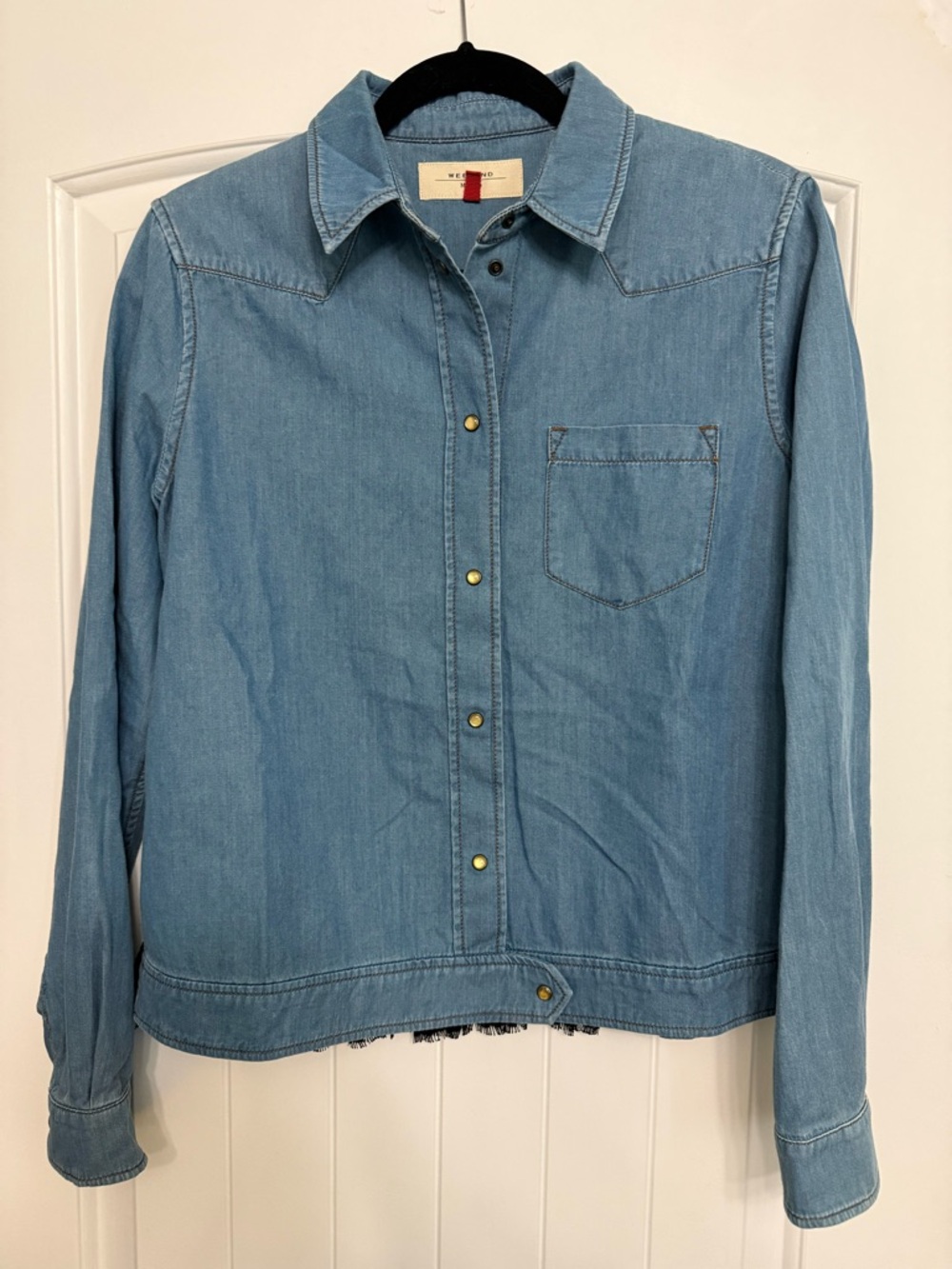 Weekend Max Mara Denim Button-Up Jacket